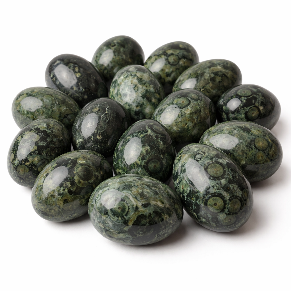 5 LB Kabamba Jasper Egg Carvings – Mixed Lot (No Selection)