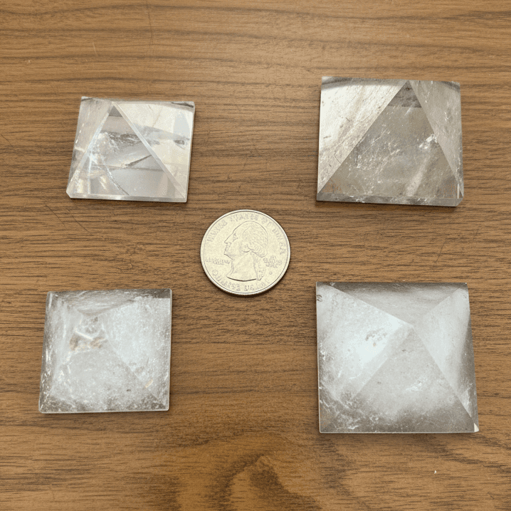 Clear Quartz Crystal Pyramids