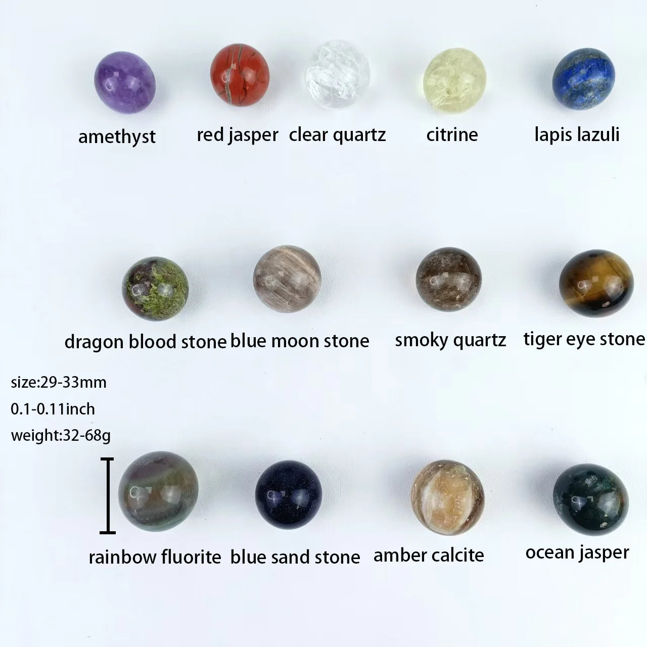 Factory Price High Quality Stone Natural Energy Mixed Material Sphere for Meditation or Spiritual Healing