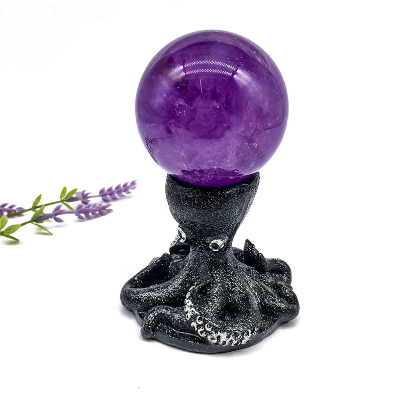 Wholesale Natural Crystal Purple Amethyst Sphere Big Size Polished Crystal 6cm Dark Amethyst Balls for Fengshui Decoration