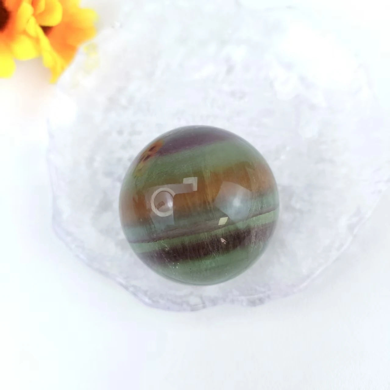 Factory Price High Quality Stone Natural Energy Mixed Material Sphere for Meditation or Spiritual Healing