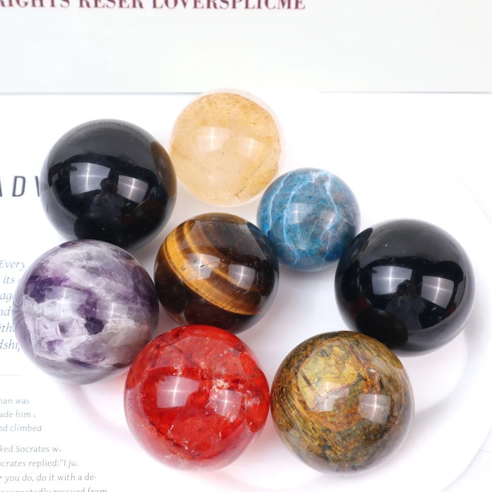 Factory Price Natural Hand Polishing Round Shape Crystal Ball Stone Crystal Spheres for Home Decoration