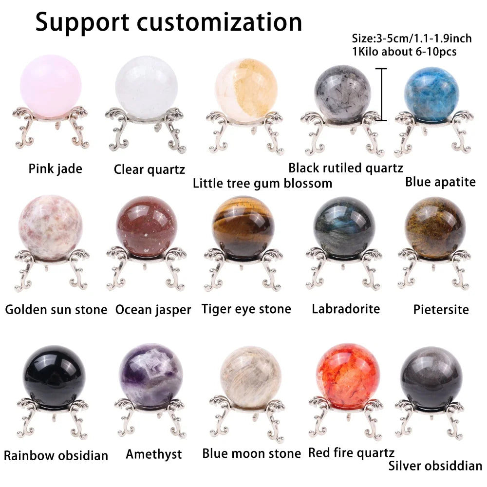 Factory Price Natural Hand Polishing Round Shape Crystal Ball Stone Crystal Spheres for Home Decoration