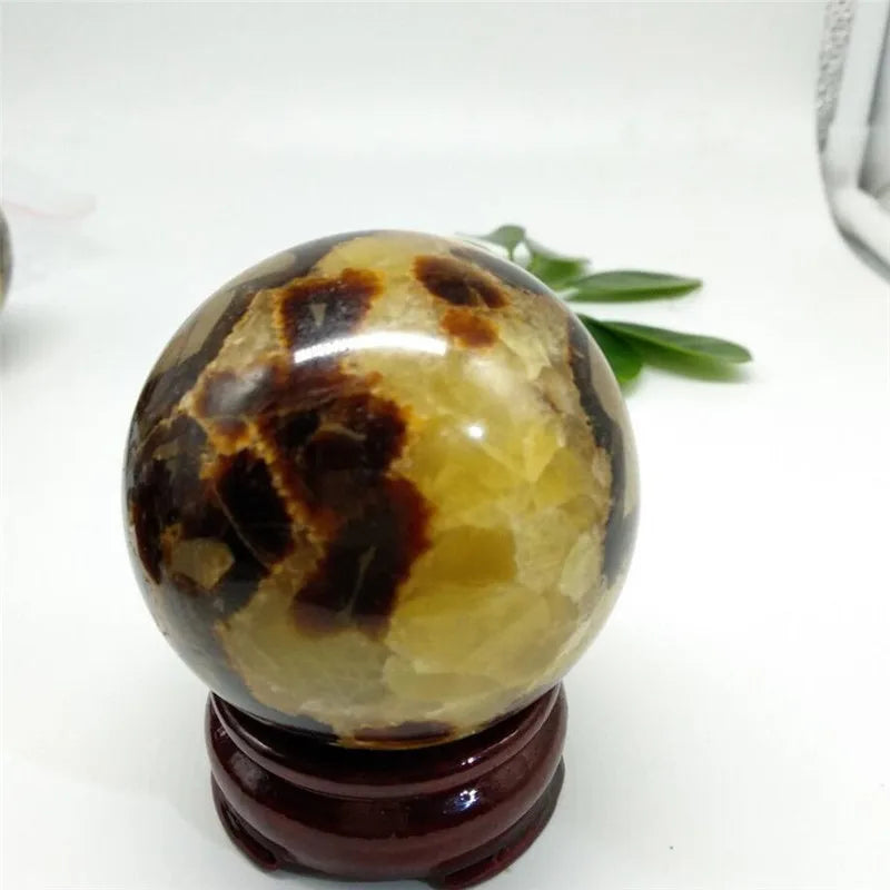 Natural Septarium Crystal Ball Crystal sphere healing Ball Polished Ball