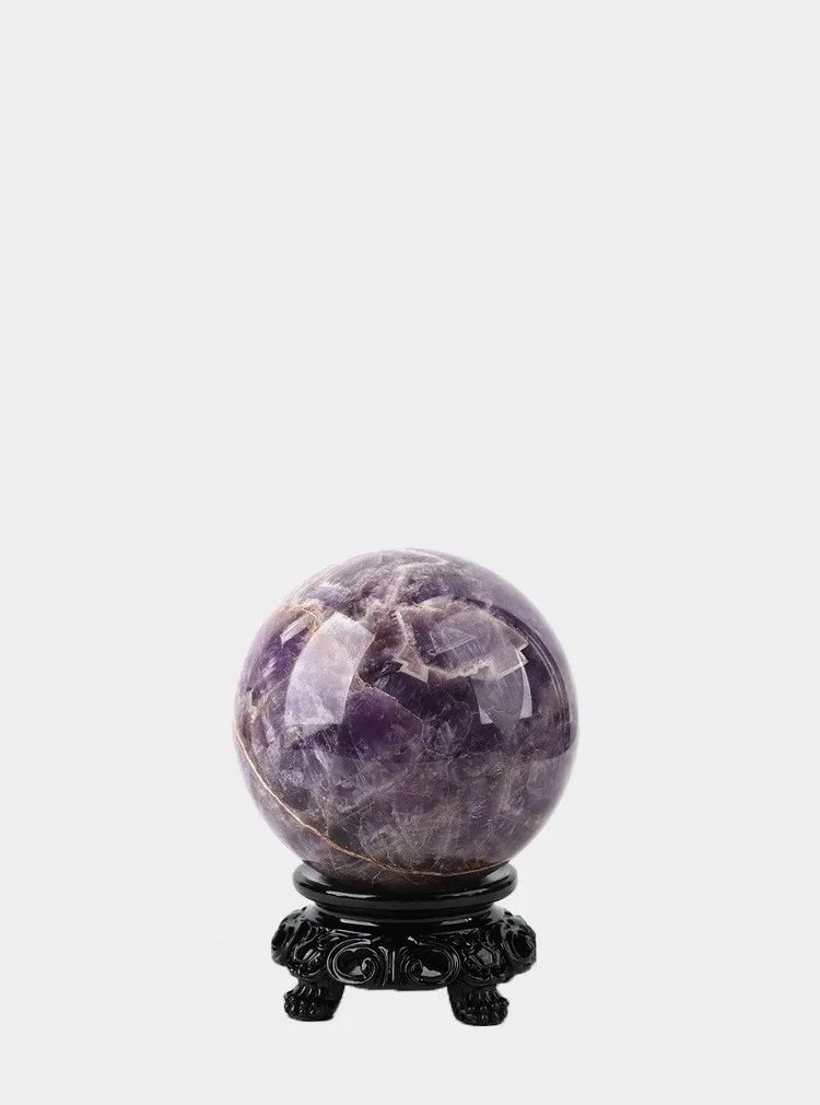 Natural Quartz Purple Crystal Stone Balls, Dream Amethyst Sphere, Energy Healing Ornaments, 5-8cm, 1Pc