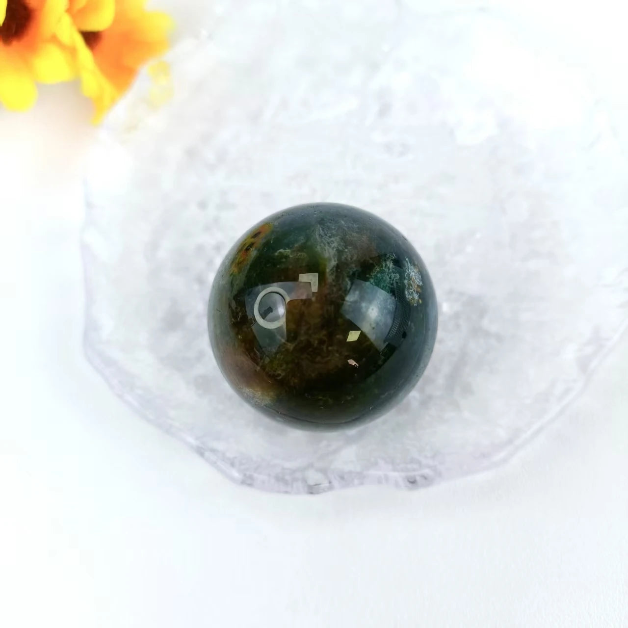 Factory Price High Quality Stone Natural Energy Mixed Material Sphere for Meditation or Spiritual Healing
