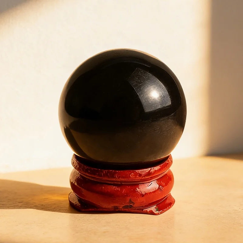 1Pc 2.8-3.3cm Natural Crystal Stone Sphere Hand Polished Mineral Specimen Ball Home Bedroom Decor Ornament Gift