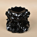 Natural crystal lotus jade resin ball support base display stand