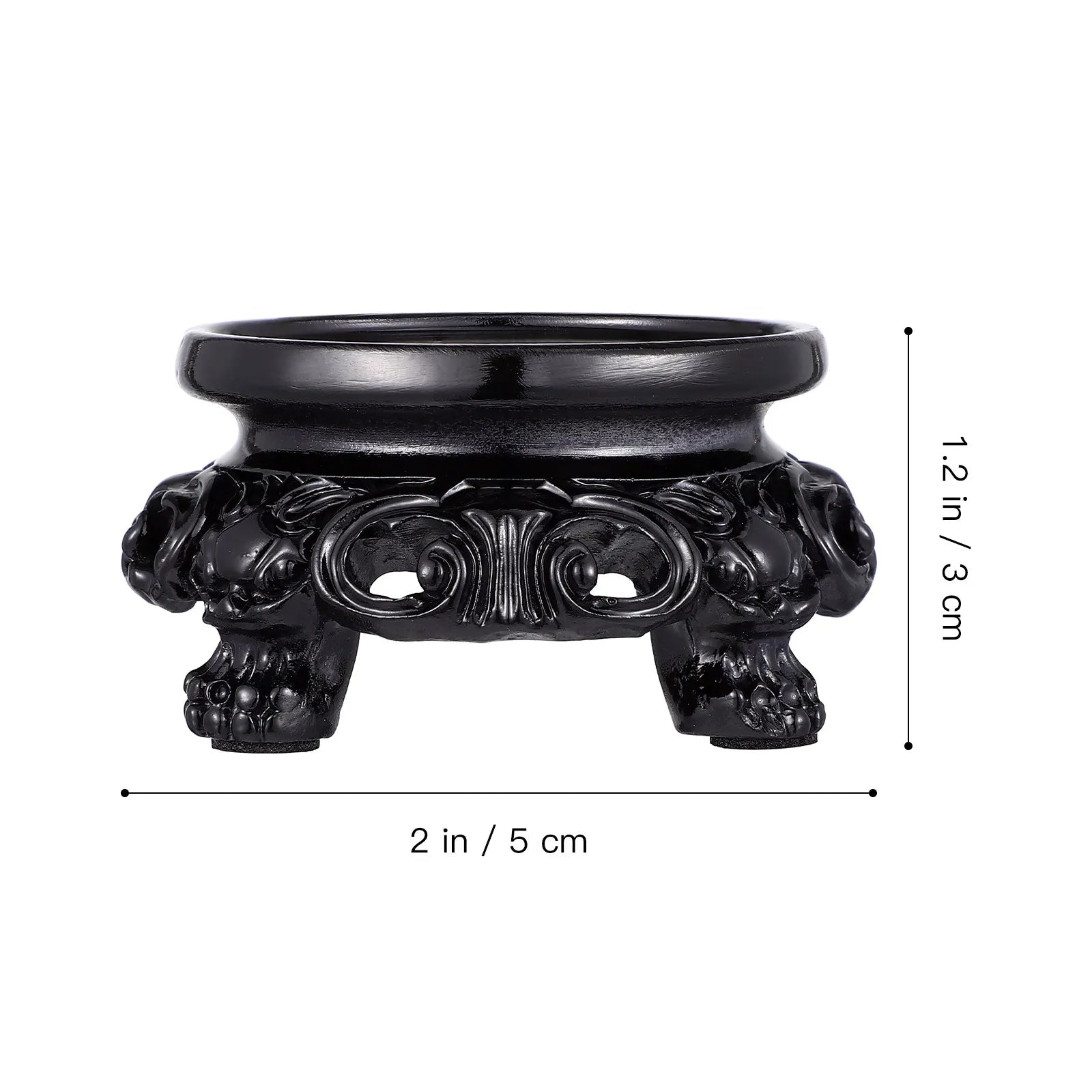 Modern Retro Crystal Ball Stand Resin Sphere Display Base for Crystal Spheres Decorative Stones Home Living Room Bedroom Study
