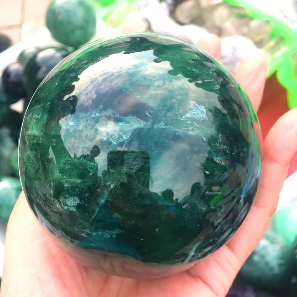 1.57-2.76-inch Natural Crystal Ball Tiger Eye Amethyst Powder Crystal Polished Stone Ball Reiki Healing Divination Gift