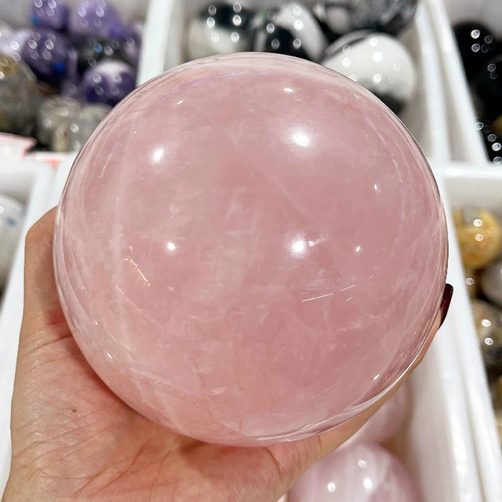 1.57-2.76-inch Natural Crystal Ball Tiger Eye Amethyst Powder Crystal Polished Stone Ball Reiki Healing Divination Gift