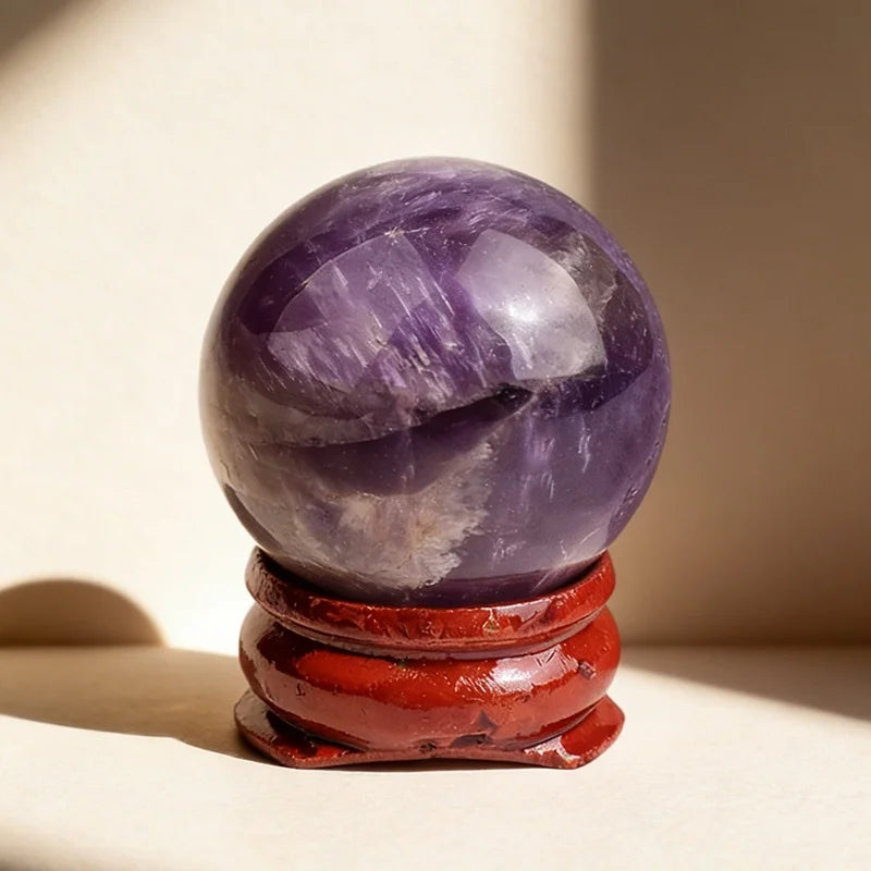 1Pc 2.8-3.3cm Natural Crystal Stone Sphere Hand Polished Mineral Specimen Ball Home Bedroom Decor Ornament Gift