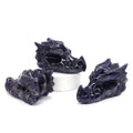 2.8" Hand Carved Natural Healing Crystal Carving Obsidian Aventurine Quartz Dragon Head Skull Figurine Crafts Gift Home Decor