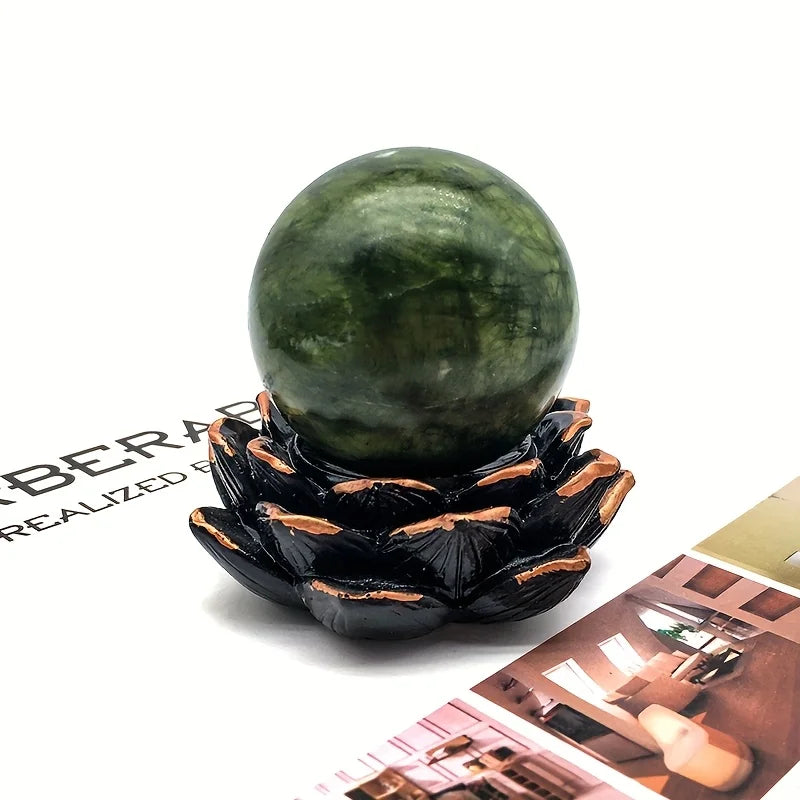 1pc Natural Xiuyan Stone Sphere, First Choice for Ball Collectors, Home Ornaments, Interior Decorative Stones