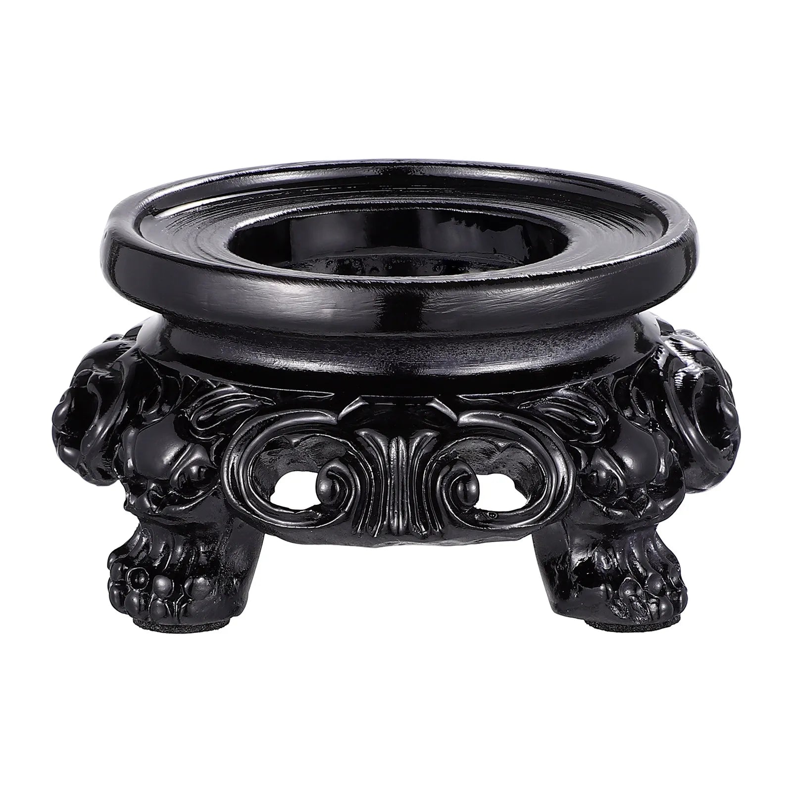 Modern Retro Crystal Ball Stand Resin Sphere Display Base for Crystal Spheres Decorative Stones Home Living Room Bedroom Study