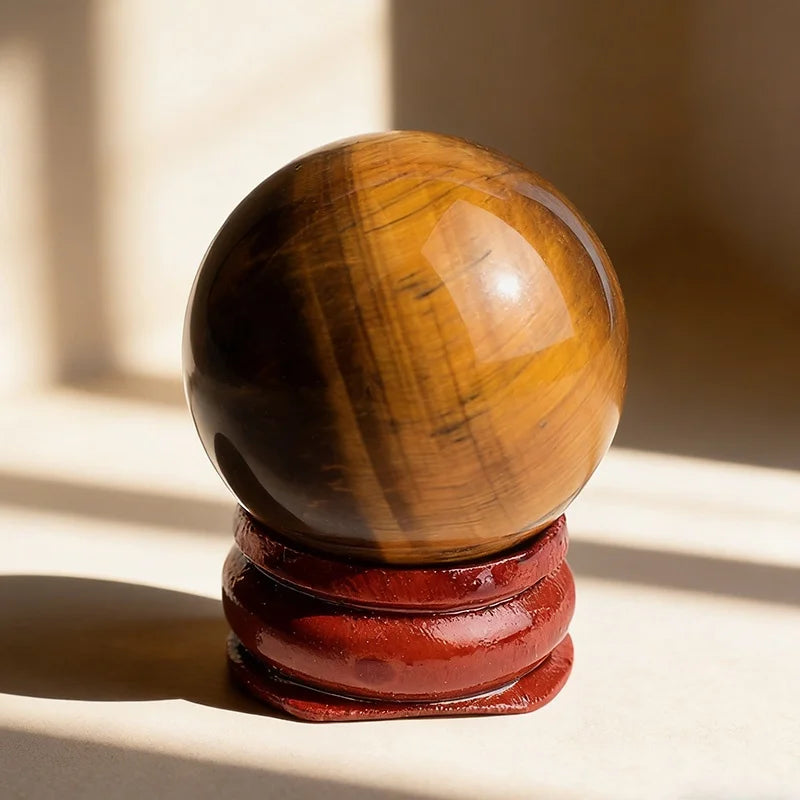 1Pc 2.8-3.3cm Natural Crystal Stone Sphere Hand Polished Mineral Specimen Ball Home Bedroom Decor Ornament Gift