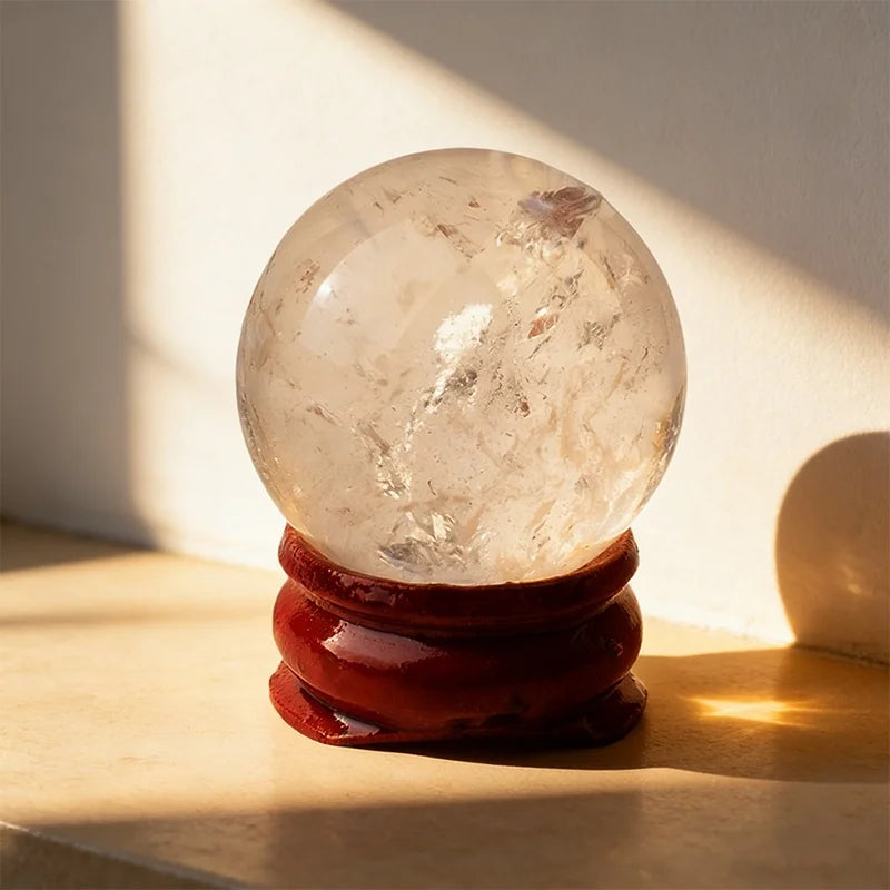 1Pc 2.8-3.3cm Natural Crystal Stone Sphere Hand Polished Mineral Specimen Ball Home Bedroom Decor Ornament Gift