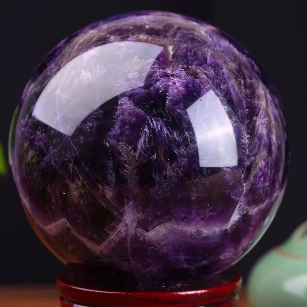 1.57-2.76-inch Natural Crystal Ball Tiger Eye Amethyst Powder Crystal Polished Stone Ball Reiki Healing Divination Gift