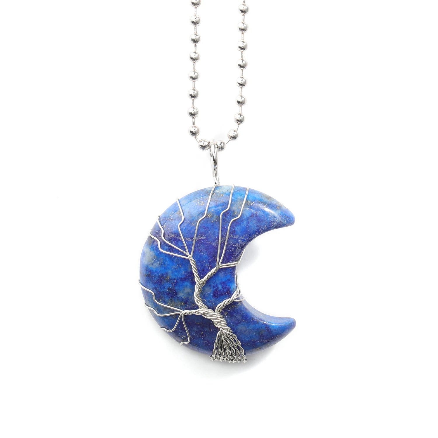8 Types Lapis Lazuli Natural Stone Pendant Heart Waterdrop Shape Pendant fit for Women Jewelry Necklace
