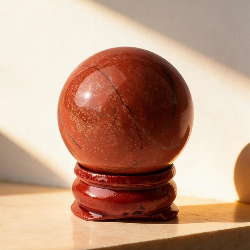 1Pc 2.8-3.3cm Natural Crystal Stone Sphere Hand Polished Mineral Specimen Ball Home Bedroom Decor Ornament Gift